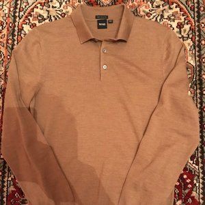 POLO-COLLAR SWEATER IN FINEST ITALIAN YARN